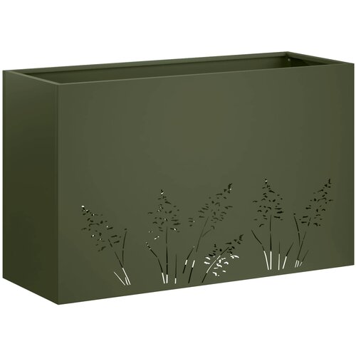  Vrtna saksija 2 kom. Maslinastozelena 80 x 20 x 49 cm Slike