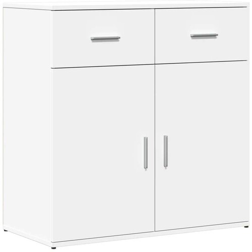  Komoda bela 79x38x80 cm inženirski les Slike