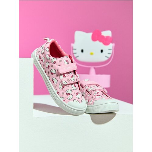 Sinsay Pamučne tenisice s kožnim ulo&scaron;kom "ZDRAVO STOPALO" Hello Kitty Cijene