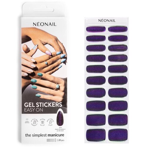 NeoNail Easy On Gel Stickers nalepke za nohte odtenek M02 20 kos Slike