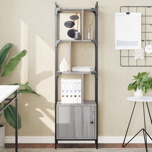vidaXL Regal za knjige s vratima boja hrasta 44 5x30x154 5 cm drveni Cijene