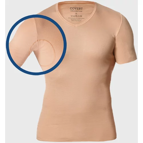 Covert Underwear Kožna majica s podloženimi pazduhami, za nošenje pod srajco