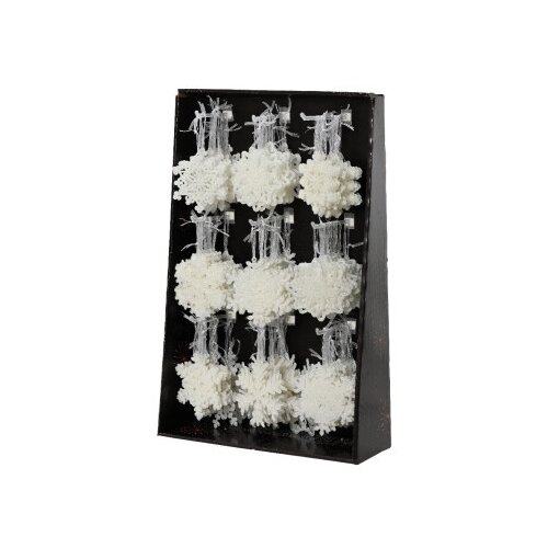 Dekordom novogodi&amp;scaron;nja dekoracija - hanging snowflake 10cm 515577 - winter white - kmg ( 043361 ) Slike