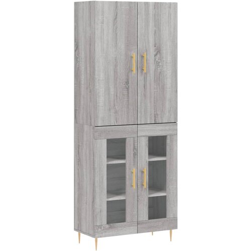 Maison Chic Visoka Komoda - Predalnik siva sonoma 69,5x34x180 cm inženirski les, (21722057) Cene
