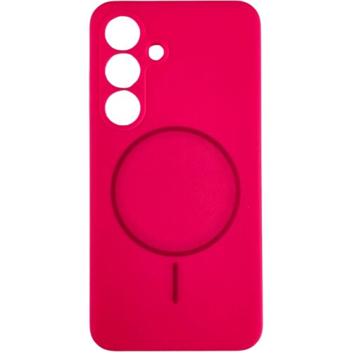  silikonska futrola za samsung S25 magsafe lux, roze Slike