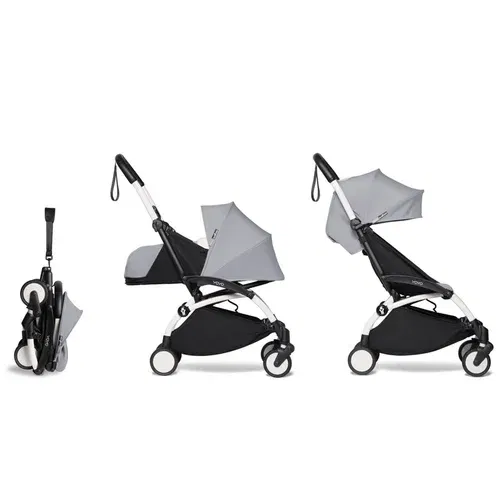 BABY ZEN kolica 2u1 YOYO² frame white, color pack 6+, newborn pack 0+ stone 595101, 595510, 595310