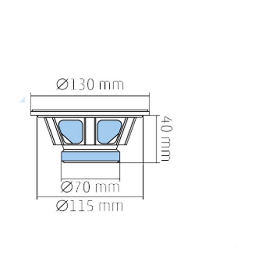 Sal Avto zvočniki, set, 130mm, 2x50W, 4 Ohm - BK 130 Slike