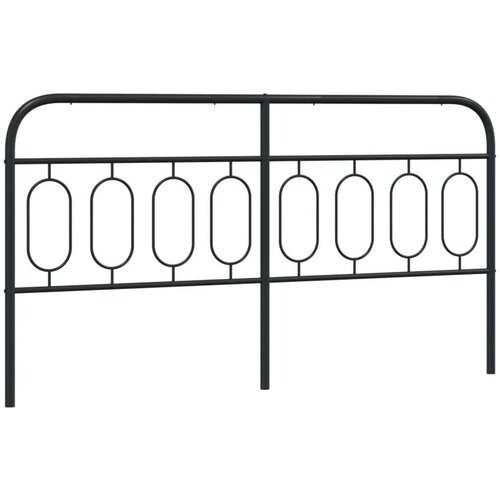  Metalno uzglavlje crno 193 cm Slike