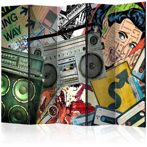  Paravan u 5 dijelova - Graffiti girl II [Room Dividers] 225x172 Slike