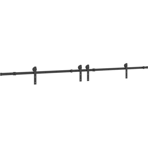  Pribor za klizna vrata 400 cm čelični crni Slike