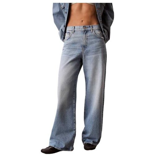 Calvin Klein plave ženske &amp;scaron;iroke farmerke Slike