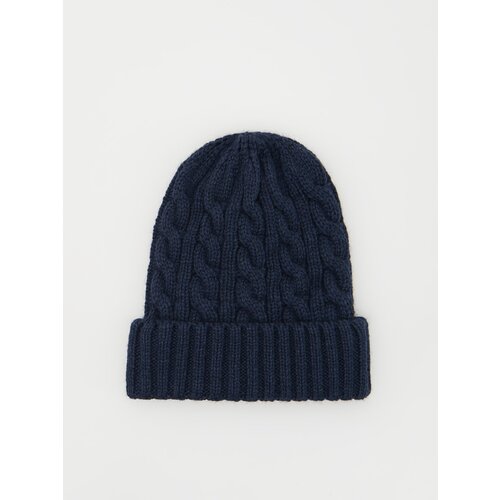Reserved kapa beanie iz me&amp;scaron;anice volne - modra Slike