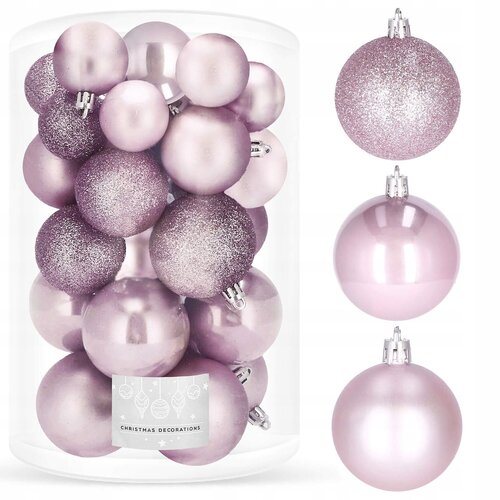springos BOŽIČNE KROGE ZA BOŽIČNO JELKO, 30 kom, SET 6/5/4 cm, NELOMLJIVE PREMIUM, (21636815) Cene