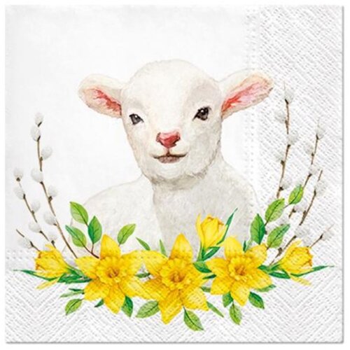  Salveta za dekupaž Lamb with Wreath - 1 kom Cijene