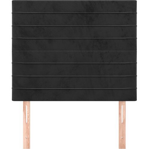  Uzglavlje crno 100x5x118/128 cm bar&amp;scaron;unasto Slike