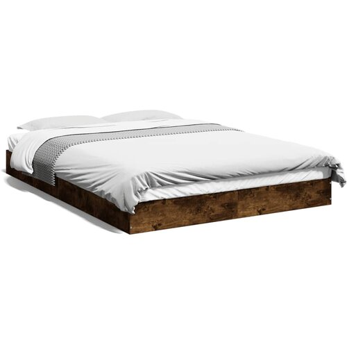 VidaXL Okvir kreveta boja hrasta 120x200 cm od konstruiranog drva Slike