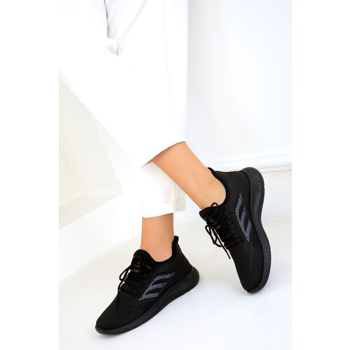 Soho Black-Black Women's Sneakers 19544 Cene