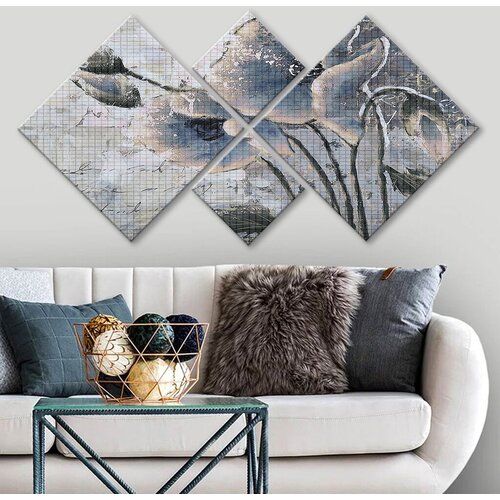 Wallity slika 4MDF1061853662, 60x115 cm, 4 dijela Cijene
