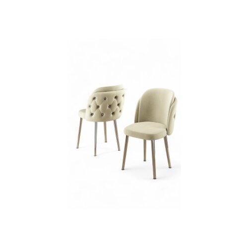 Hanah home set stolica (6 komada) axle cream chrome Cene