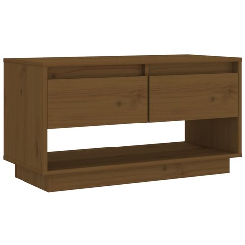 vidaXL TV omarica medeno rjava 74x34x40 cm trdna borovina, (20730810) Cene
