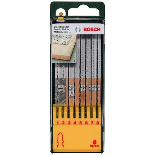 Bosch set listova za pilu (Drvo/metal, 8 -dij., T-završetak)