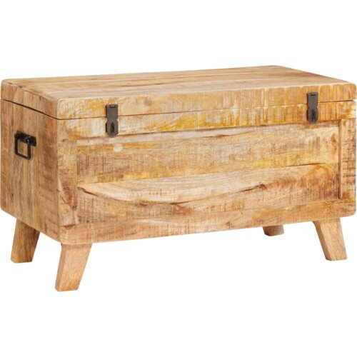  Kutija za spremanje 70 x 35 x 40 cm masivno drvo manga Slike