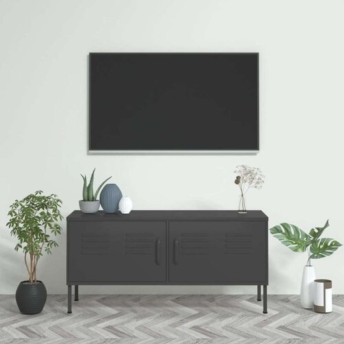 vidaXL tv ormarić antracit 105 x 35 x 50 cm čelični Cene