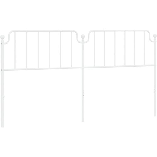 Maison Chic kovinsko posteljno vzglavje - vzglavna omarica - nočna omarica belo 200 cm, (21704800) Slike