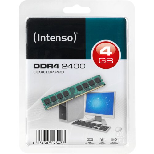 Intenso Memorija DDR4 4GB@2400MHz, CL17 - DDR4 Desktop 4GB/2400MHz Cijene