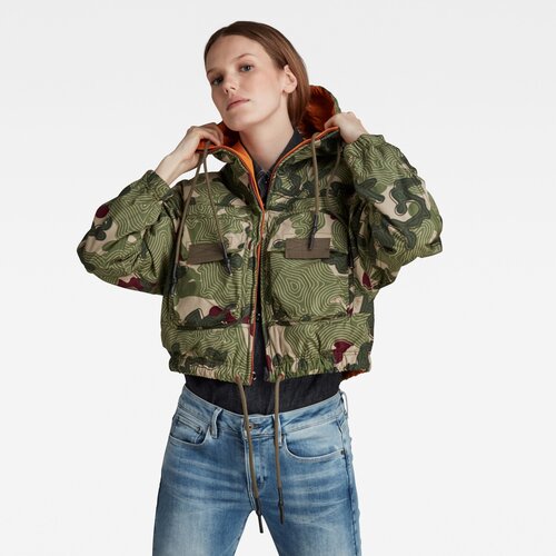 G-star Jacket - Reversible printed hooded jacket green Cijene
