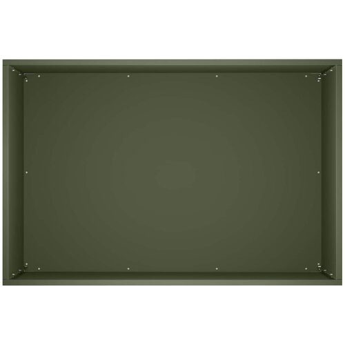  Vrtna saksija Maslinastozelena 60 x 40 x 50 cm Čelična vrata Slike