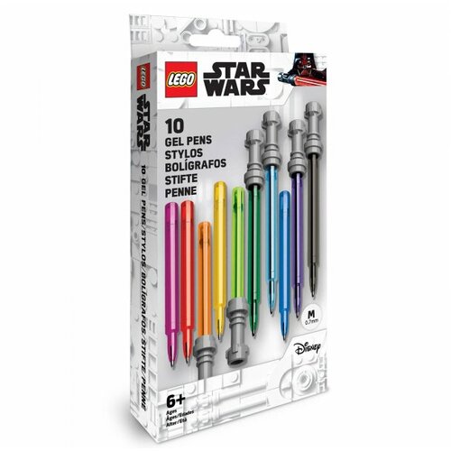 Lego Star Wars gel olovke u obliku svetlosne sablje, 10 kom Slike