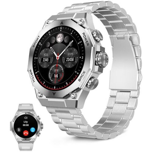 Ksix smartwatch Titanium, 1.43&rdquo; AMOLED, 2 remena, 5 dana aut., srebrni Cijene