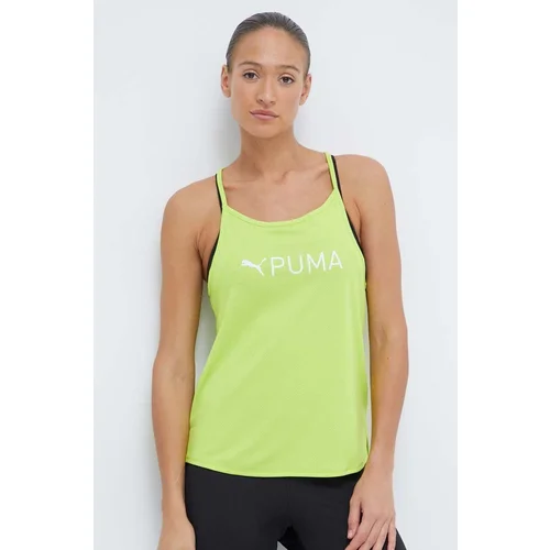 Puma Top za vadbo Fit zelena barva