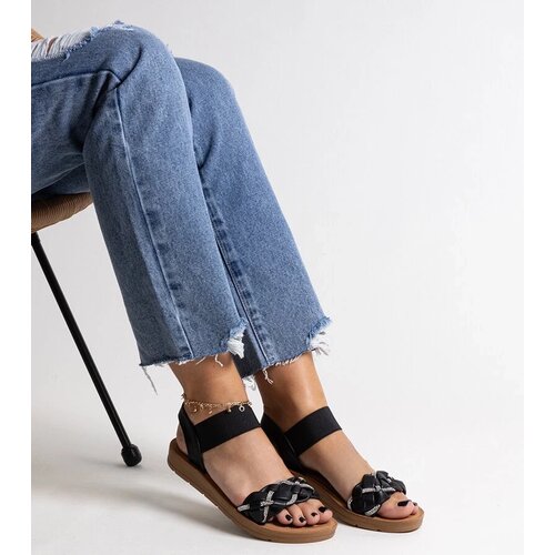 D/CEO Black sandals on a block heel Millo Cene