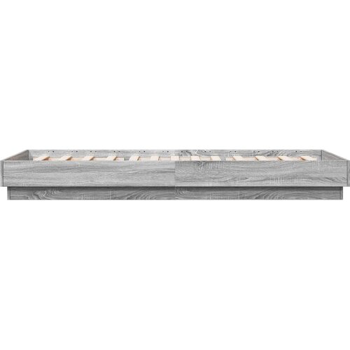  Okvir kreveta za pod Siva Sonoma 80 x 200 cm Konstruirano drvo Slike
