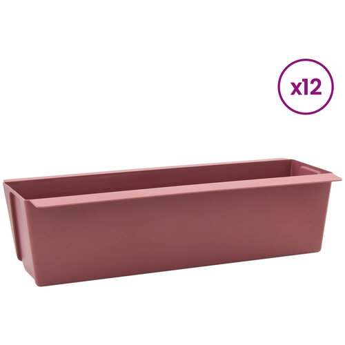  Kutije za cvijeće za Euro palete 12 pcs Smeđa Slike