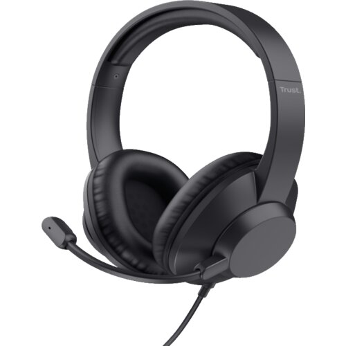 Trust Ayda MAX USB slu&amp;scaron;alice,over-head, žičane, USB-C,USB-A, stereo, crne Slike