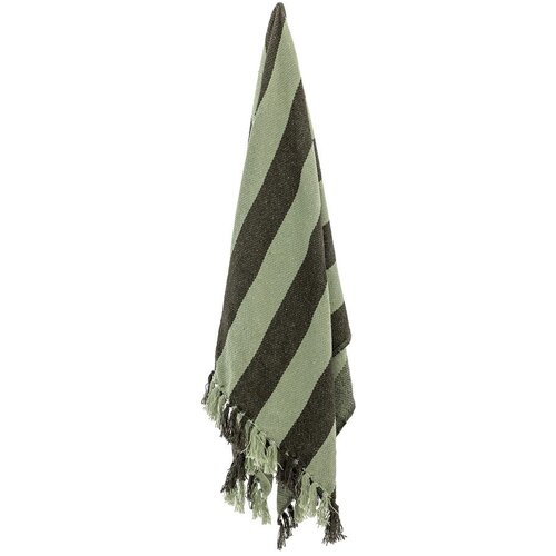 Bloomingville Zelena odeja iz recikliranega bombaža 130x160 cm Frello &amp;ndash; Slike