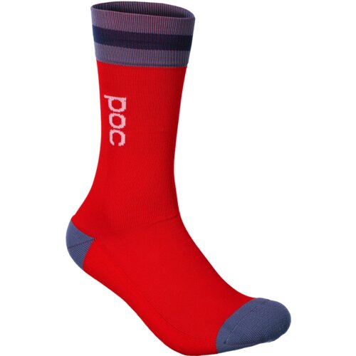 Poc Cyklistické ponožky Essential Mid Length Sock, červená, 39-41 Cene