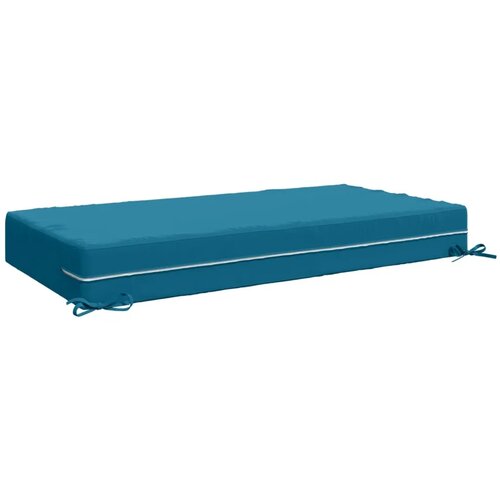  Jastuk za sjedalo SOEST 100% poliester Svjetloplava - Svjetloplava 120 x 80 x 15 cm Poliester Slike