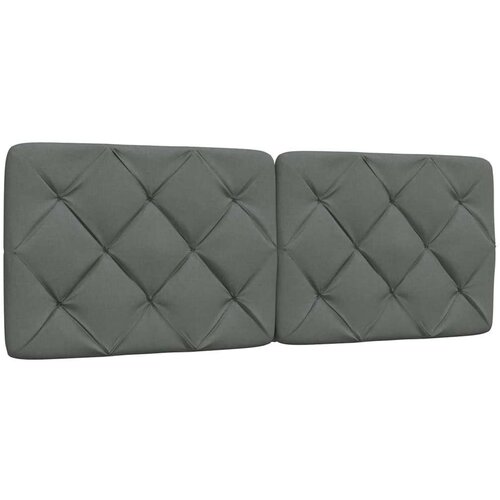 vidaXL Vzglavna stranica temno siva 140 cm blago Cene