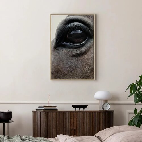  Slika - Honest Eyes (1 Part) Vertical 60x90 U prirodnom drvenom okviru Slike