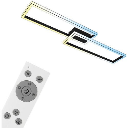 Lesnina XXXL Briloner 3761015 - LED prigu&scaron;iva stropna svetiljka LED/45W/230V 2700-6500K+sa daljinskim upravljačem crna Cene