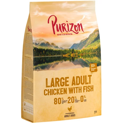 Purizon Large Adult piščanec & riba - brez žit - 1 kg