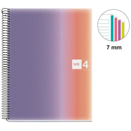 MiquelRius Kolegij blok A4 70g 120L spiralni crte Aurora polypropylene west bay MR4260 Cijene