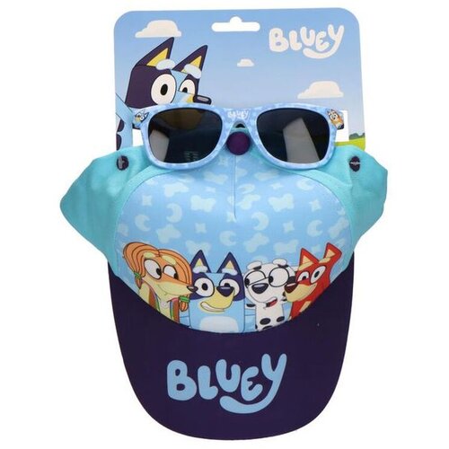 BLUEY Set kapa sa &amp;scaron;iltom i sunčane naočale 53 cm Slike