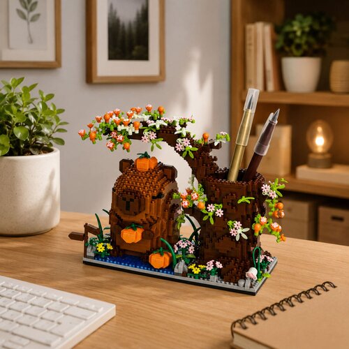  Capybara Building Blocks Tree Pen Organizer 1800 pcs. Slike