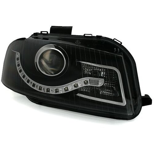 Oem Kristalni farovi Day Line Audi A3 (2003-2008), Crni Slike