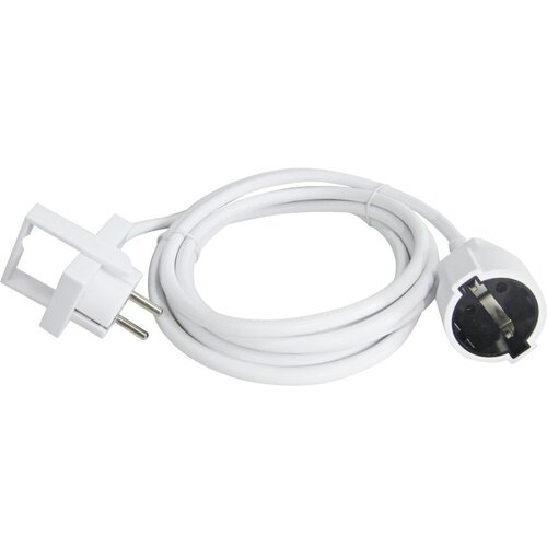VOLTOMAT produžni kabel s ravnim utikačem (3 m, Bijele boje) Cijene